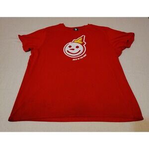 Jack in the Box Employee Red Graphic T-Shirt Mens XL Curly Fries Uniform Tee 17